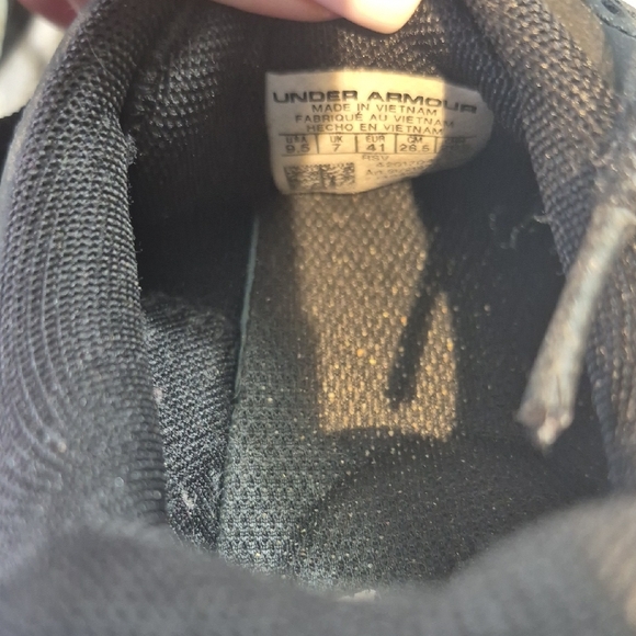 Under Armour Black and White Athletic Shoes - Picture 11 of 14